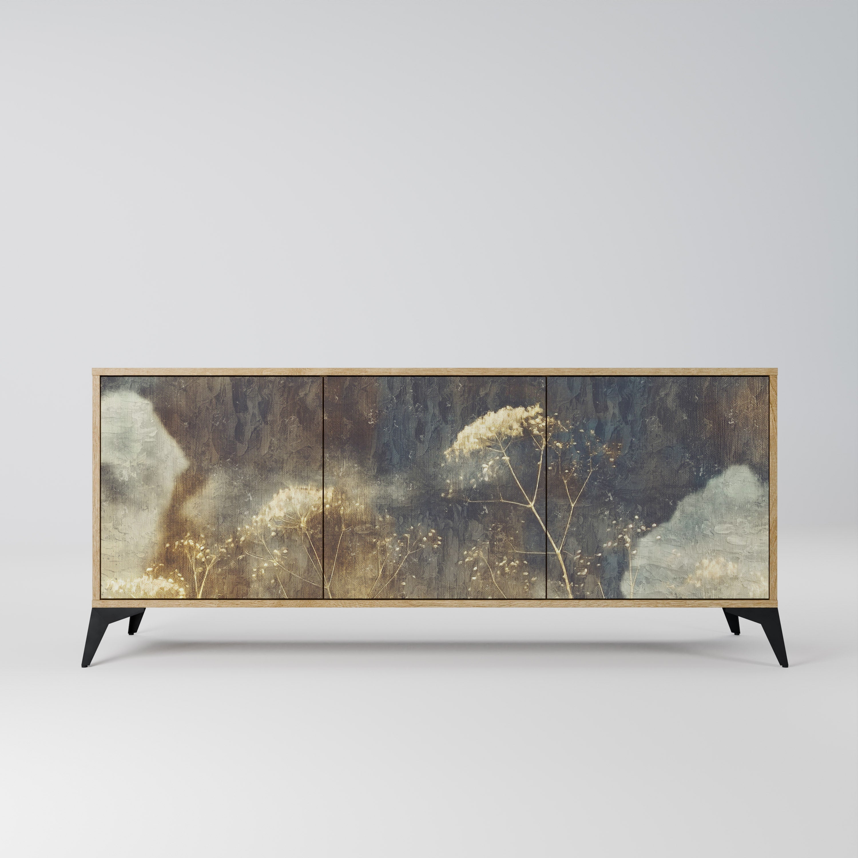 GENTLE POWER Sideboard mit 3 Türen in Eiche-Optik