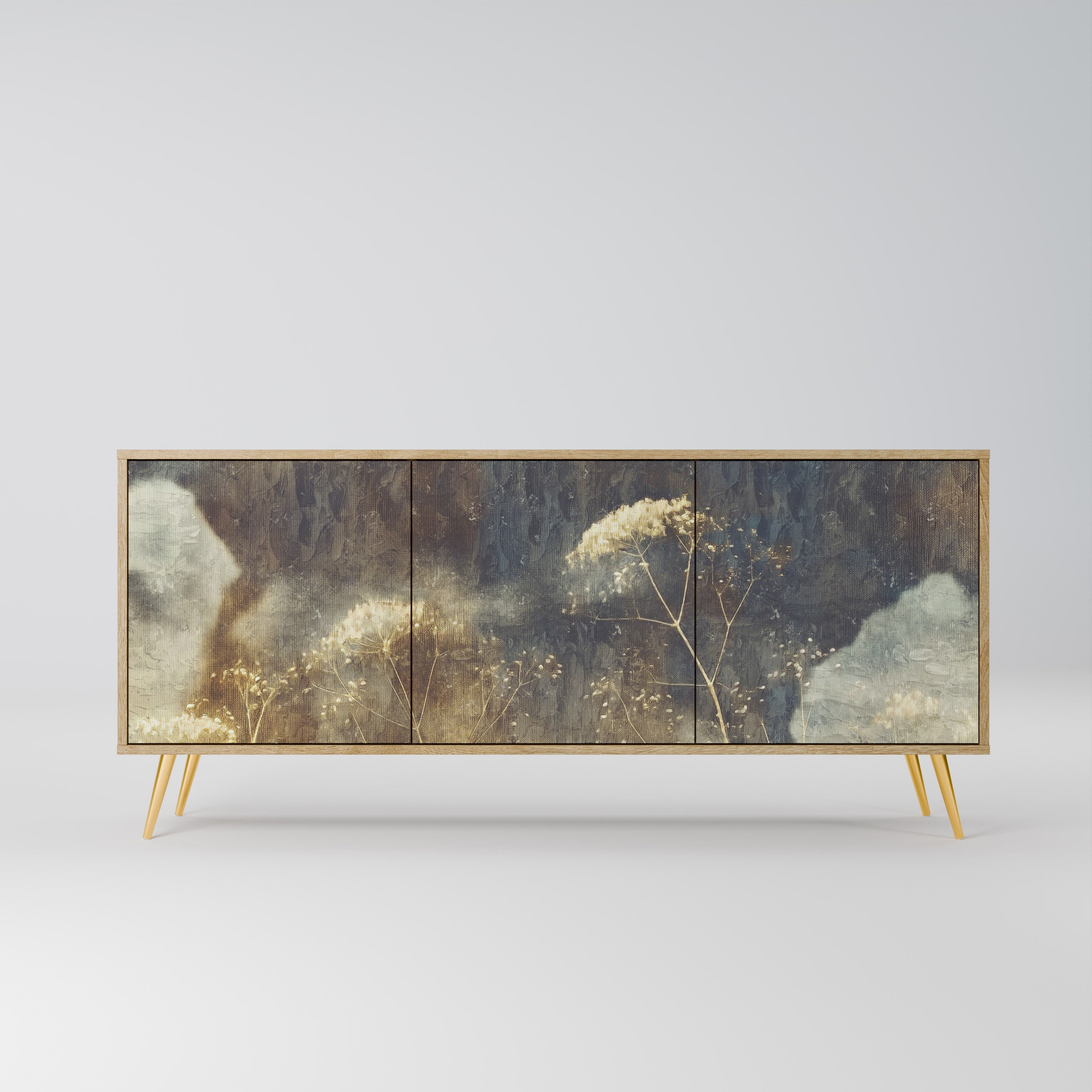 GENTLE POWER Sideboard mit 3 Türen in Eiche-Optik