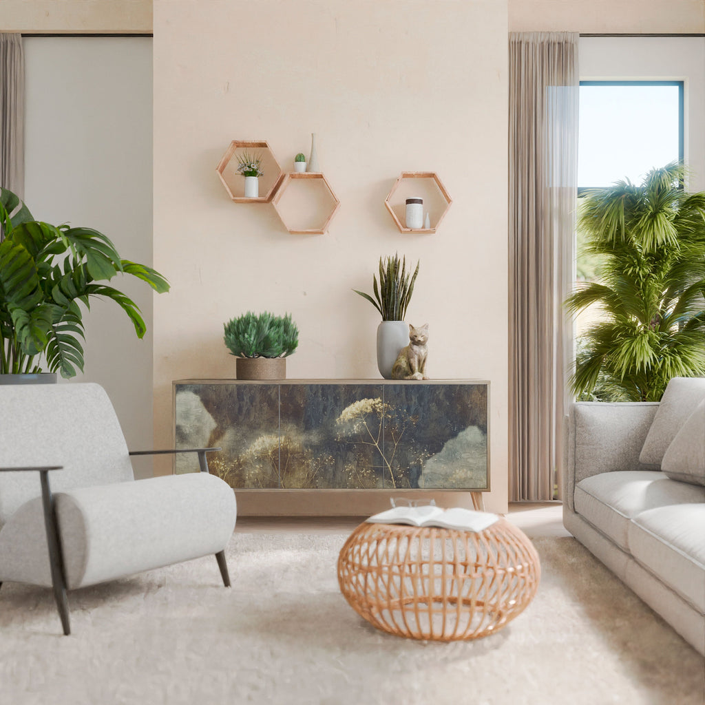 GENTLE POWER Sideboard mit 3 Türen in Eiche-Optik