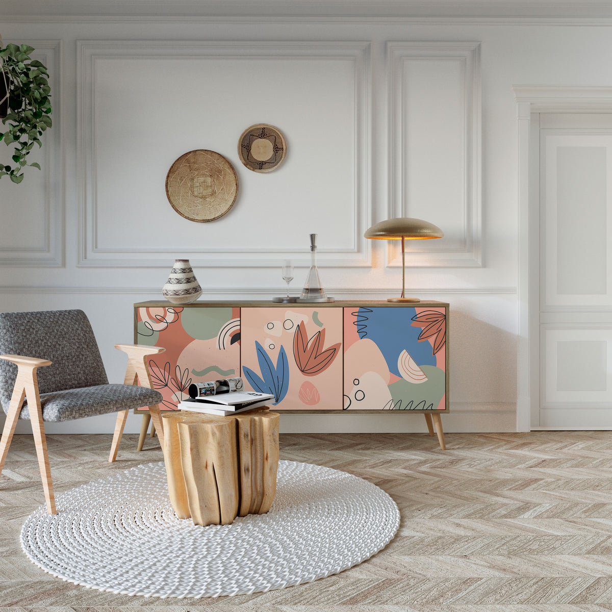 PASTEL DESTINY 3-türiges Sideboard