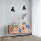 PASTEL DESTINY Sideboard mit 3 Türen in Eiche-Optik