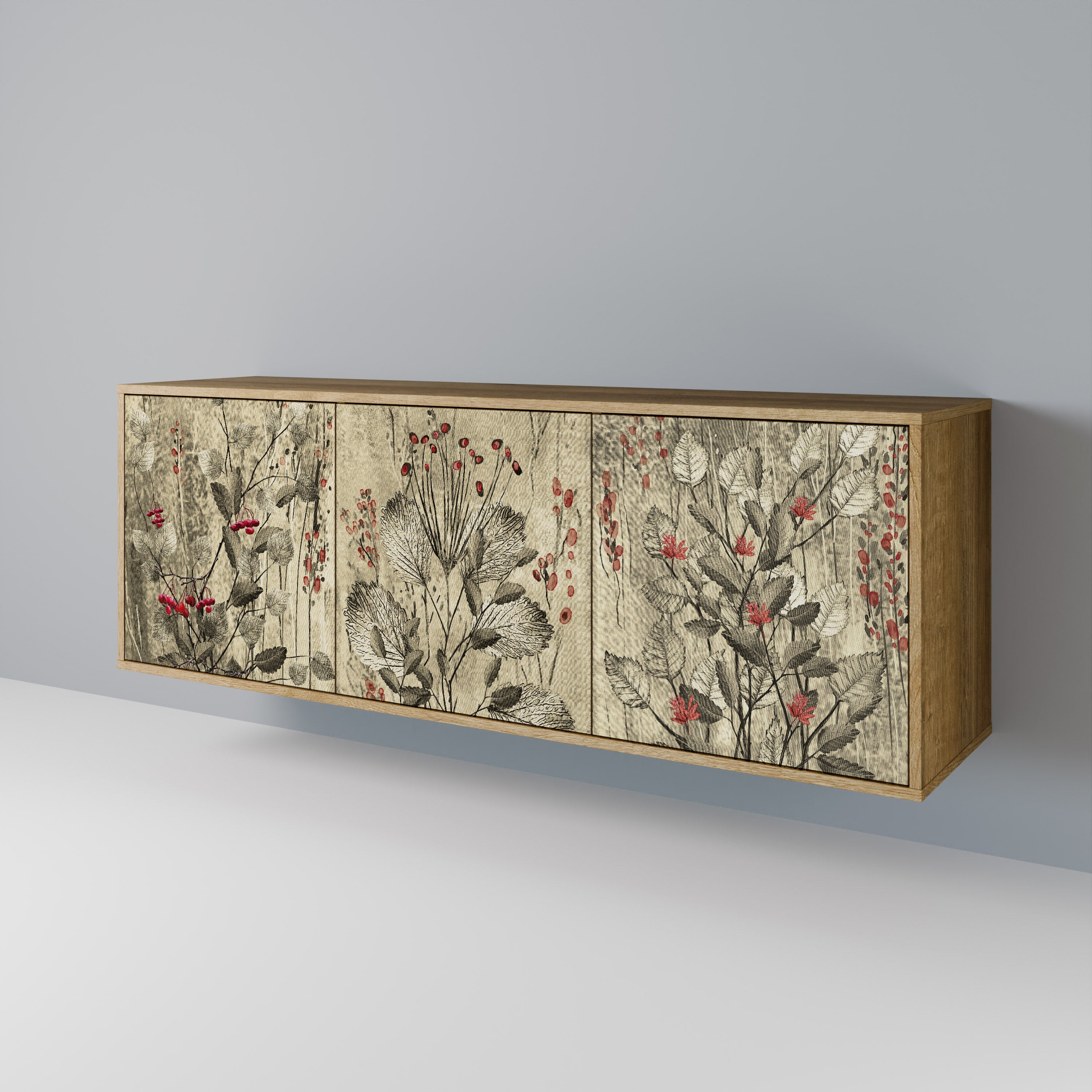 HERBAL GRACE 3-Door Sideboard