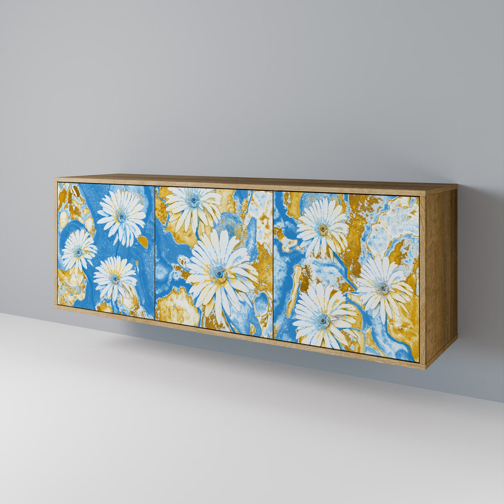 DAISY LUXE Sideboard mit 3 Türen in Eiche-Optik