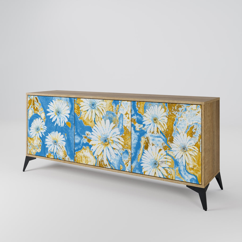 DAISY LUXE Sideboard mit 3 Türen in Eiche-Optik