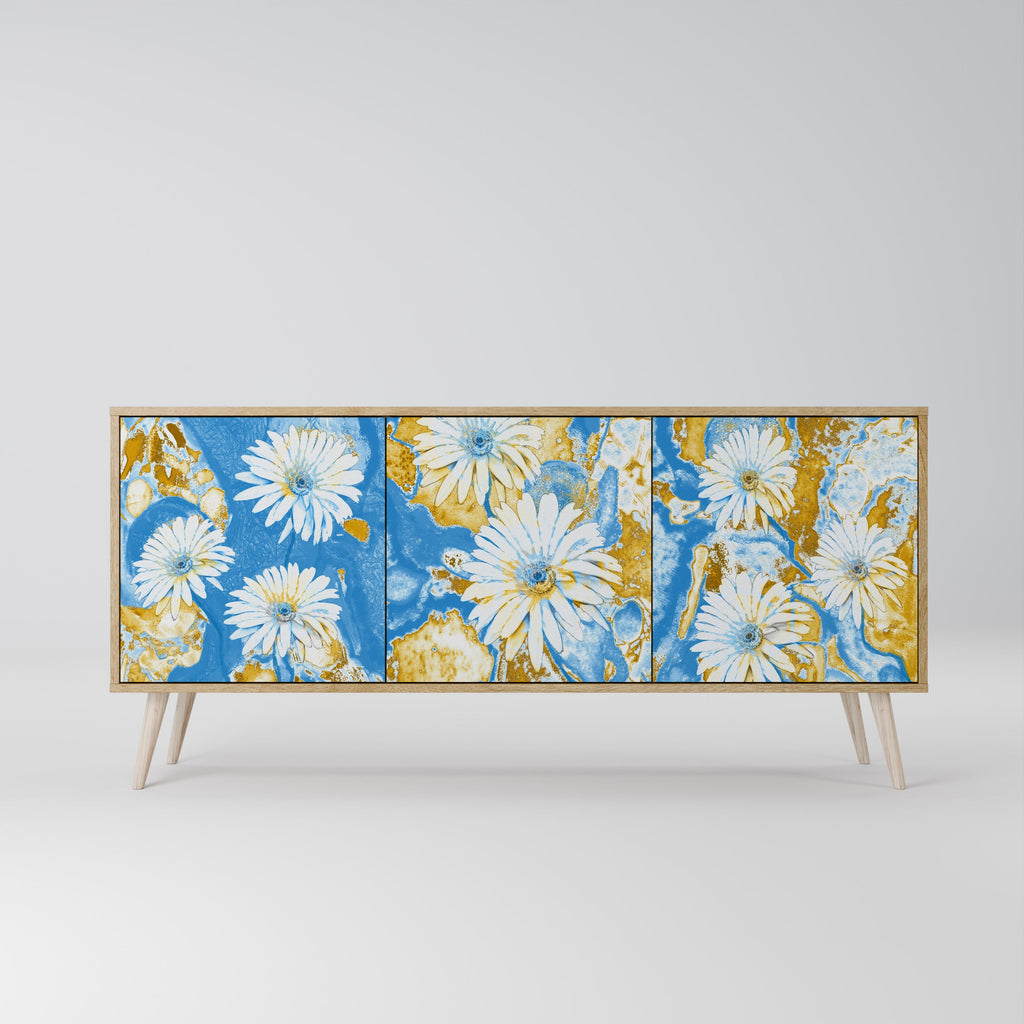 DAISY LUXE Sideboard mit 3 Türen in Eiche-Optik