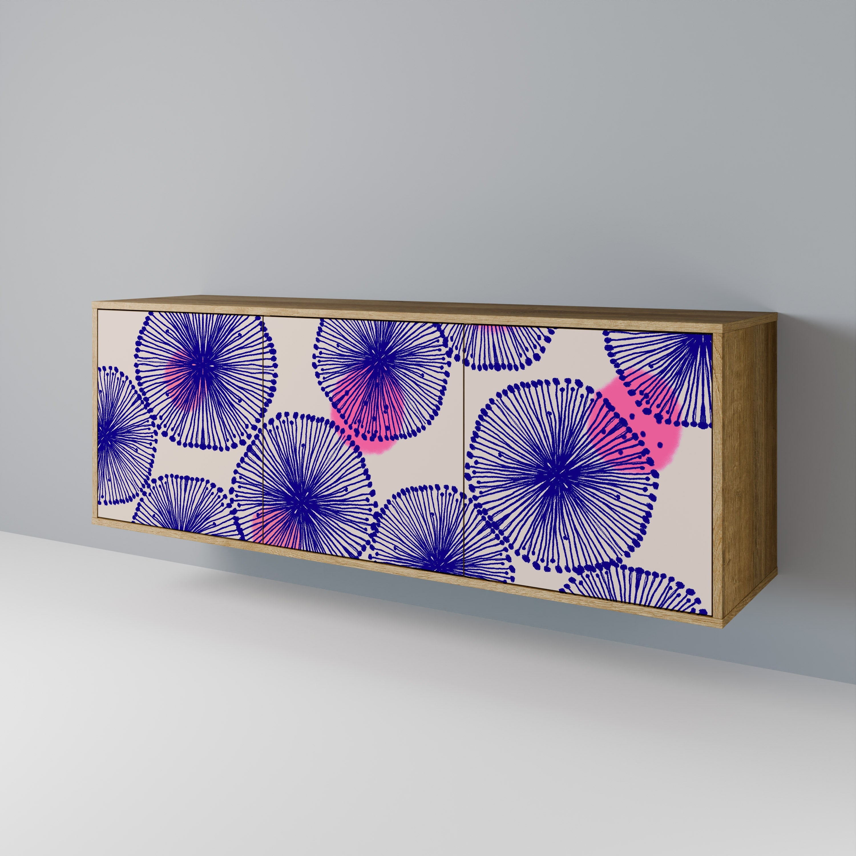 MAGIC NATURE 3-Door Sideboard in Oak Effect