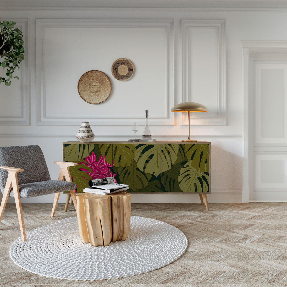 TROPICAL BEAUTY 3-türiges Sideboard