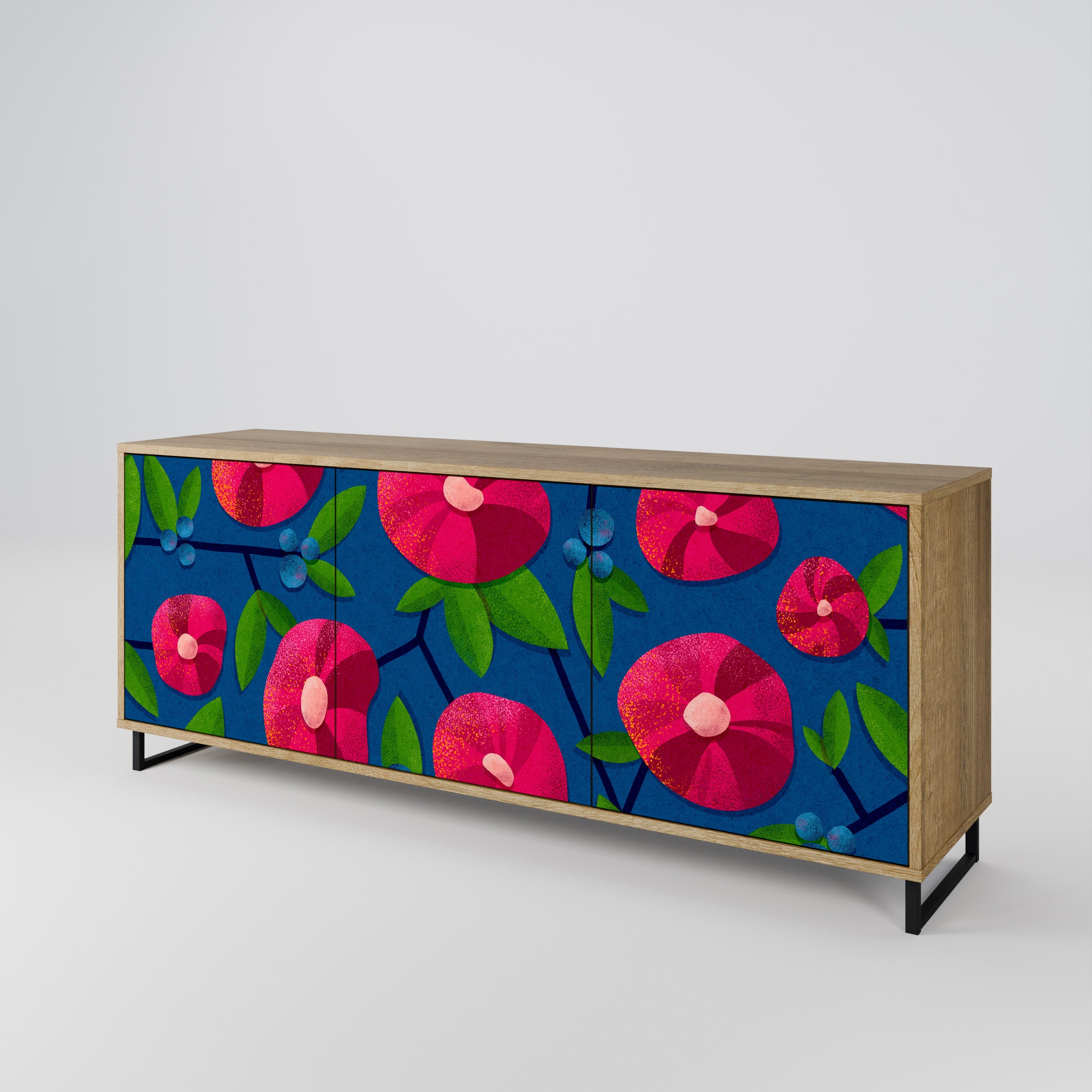 SPRING THOUGHTS Sideboard mit 3 Türen in Eiche-Optik