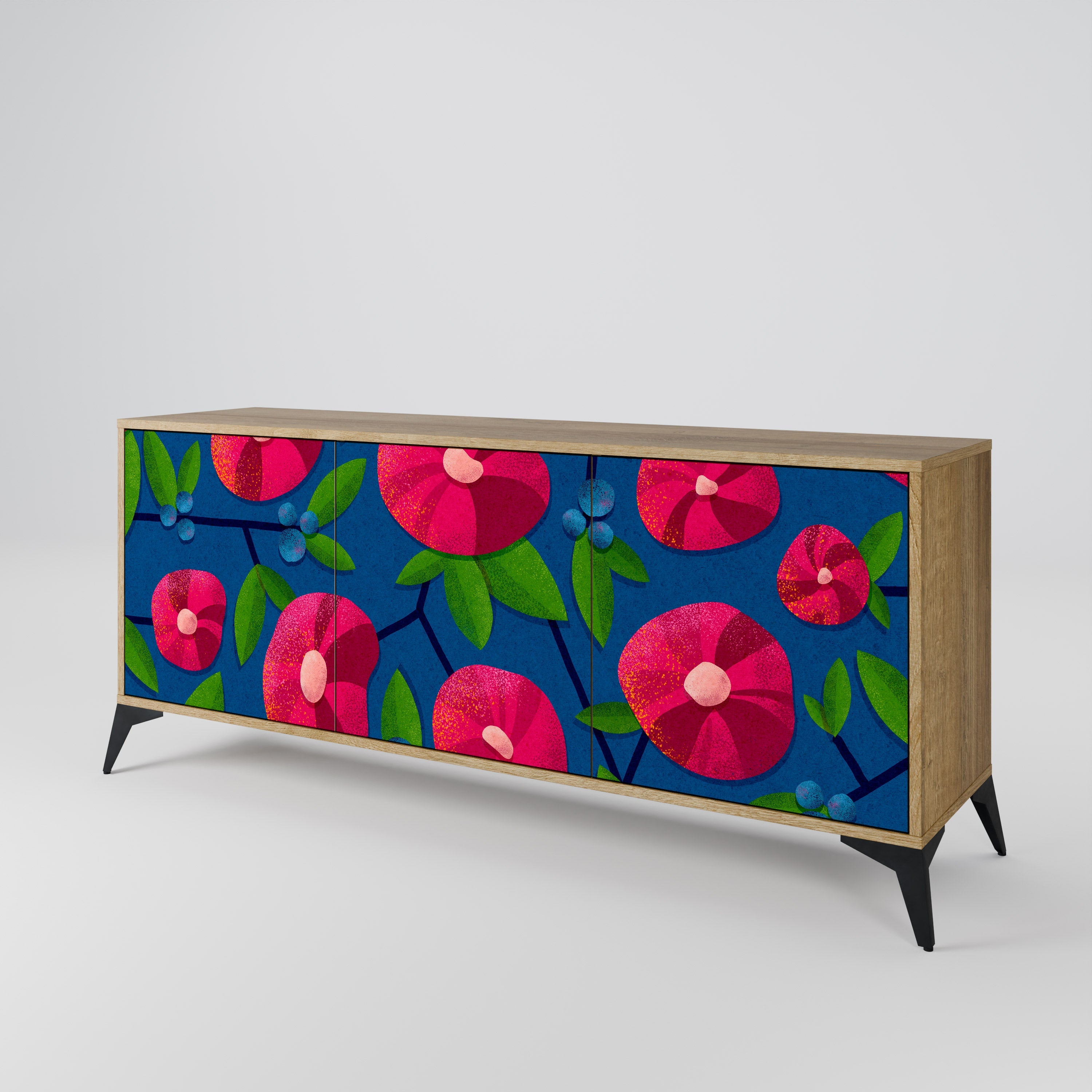 SPRING THOUGHTS Sideboard mit 3 Türen in Eiche-Optik