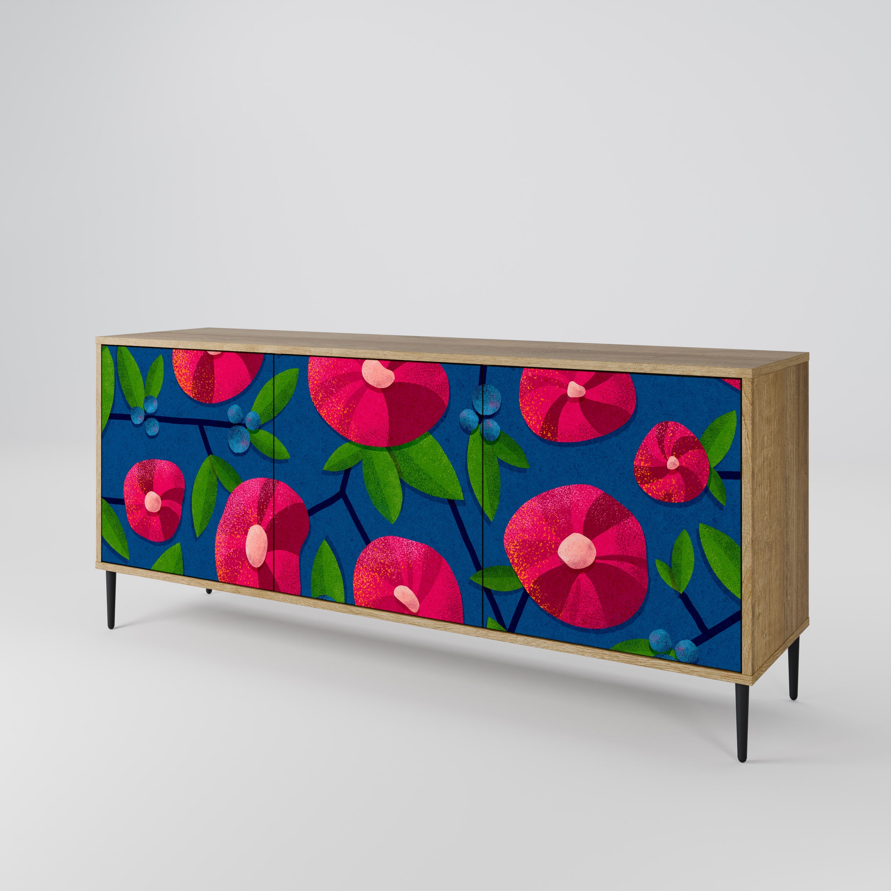 SPRING THOUGHTS Sideboard mit 3 Türen in Eiche-Optik