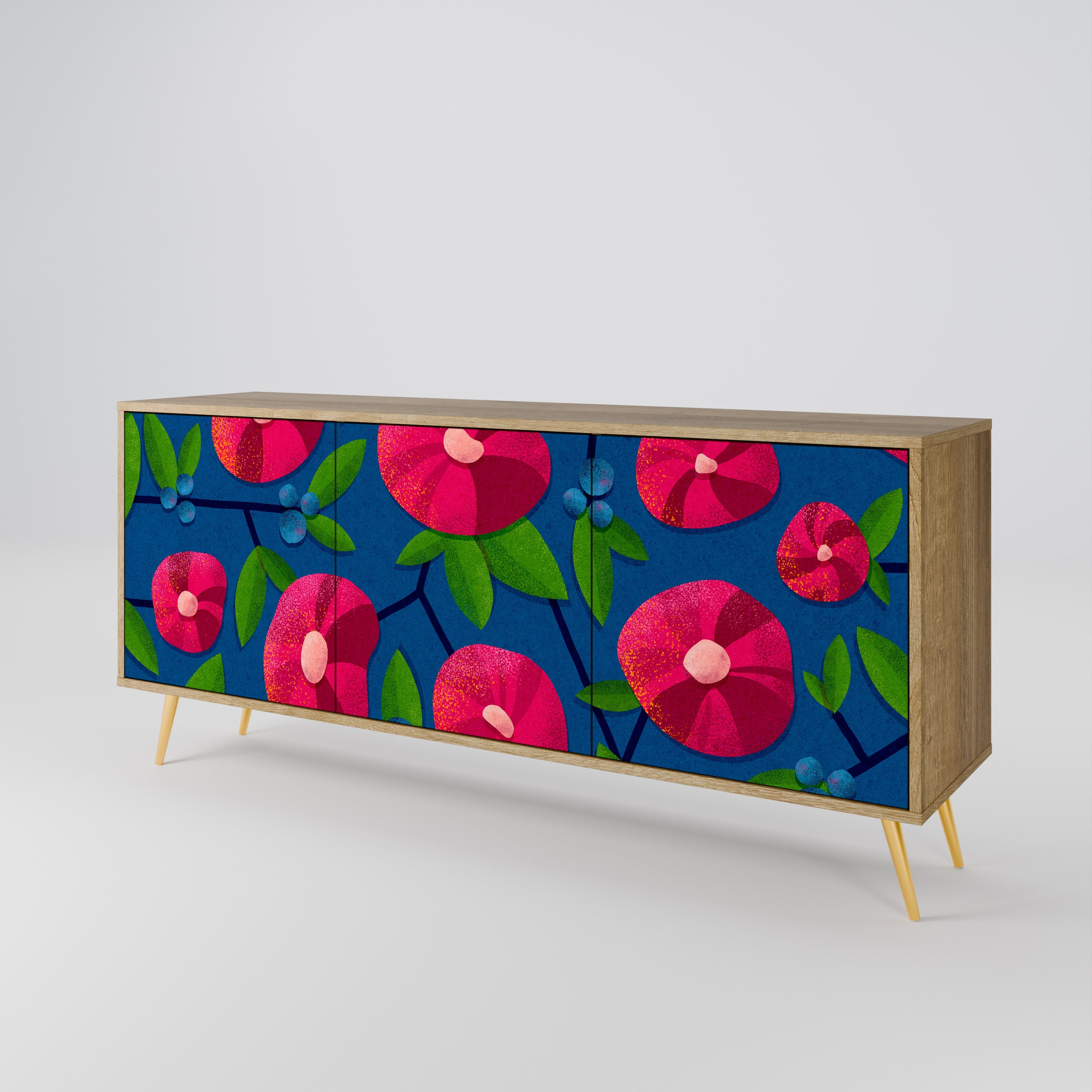 SPRING THOUGHTS Sideboard mit 3 Türen in Eiche-Optik