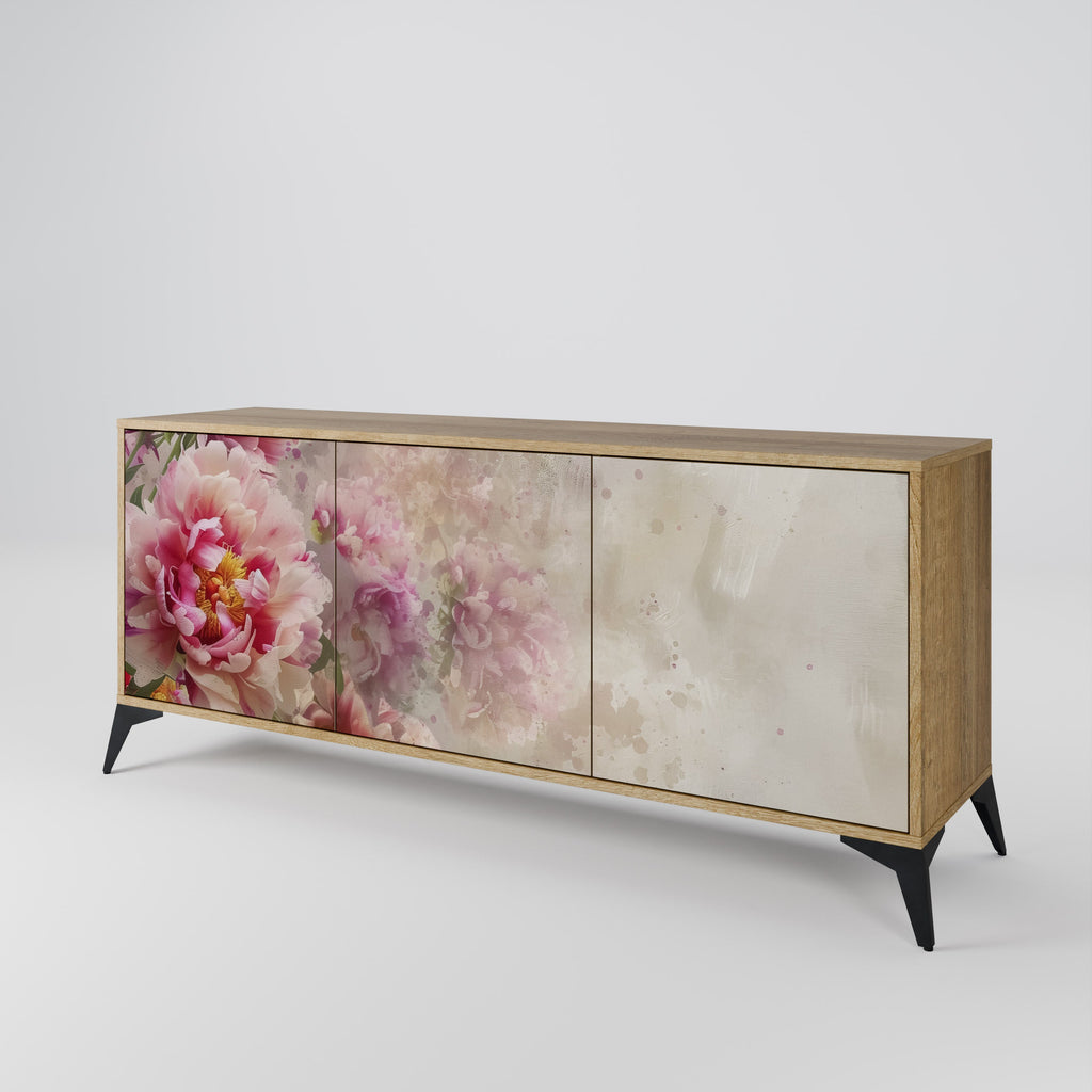 PEONY WHISPER Sideboard mit 3 Türen in Eiche-Optik