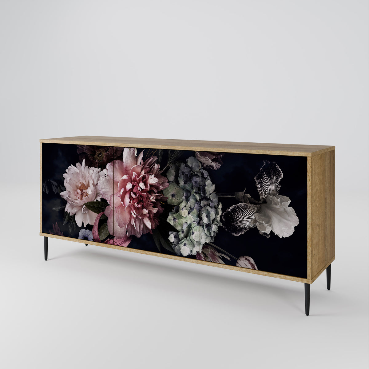 PURE BLOSSOM 3-türiges Sideboard