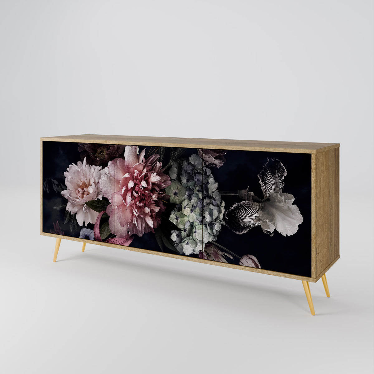 PURE BLOSSOM 3-türiges Sideboard