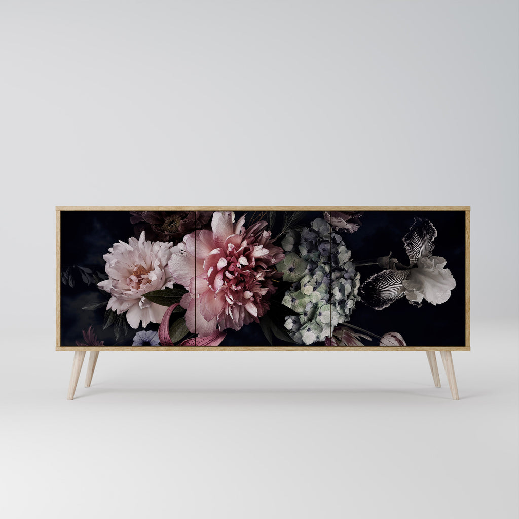 PURE BLOSSOM Sideboard mit 3 Türen in Eiche-Optik