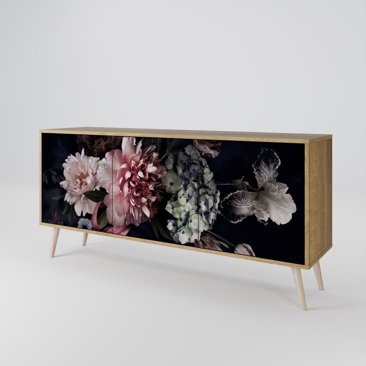 PURE BLOSSOM 3-türiges Sideboard