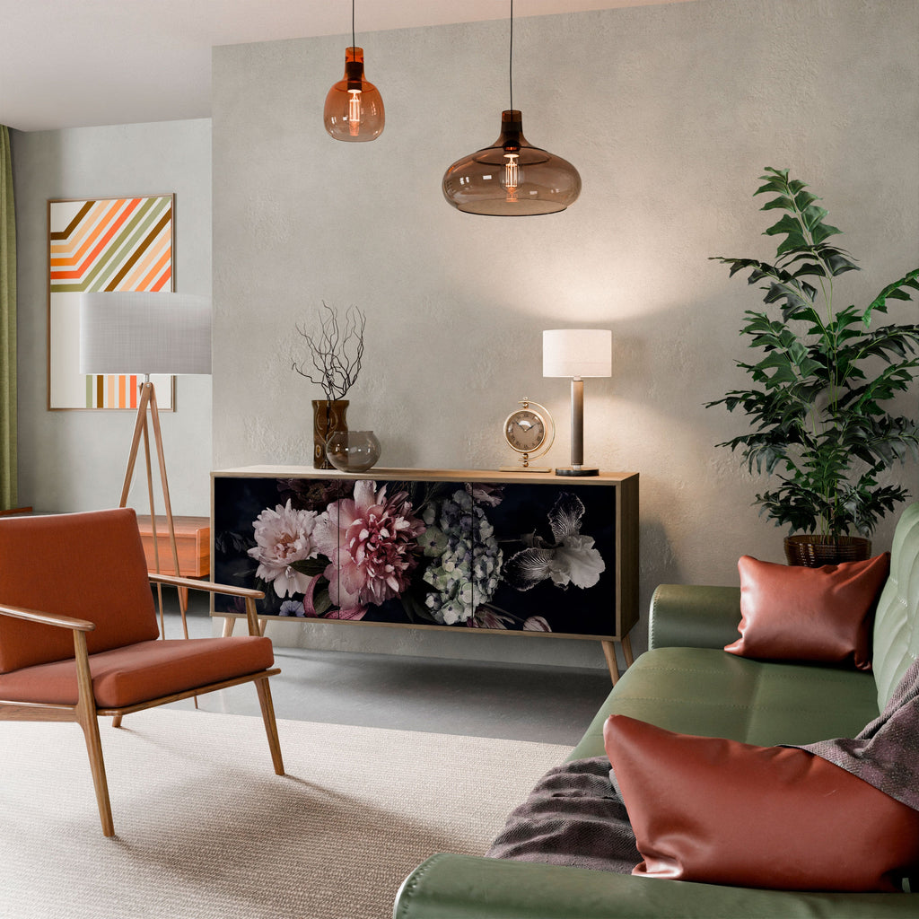 PURE BLOSSOM Sideboard mit 3 Türen in Eiche-Optik