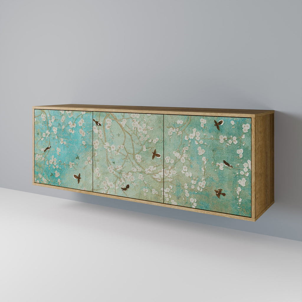 BLOOMING CHARM Sideboard mit 3 Türen in Eiche-Optik