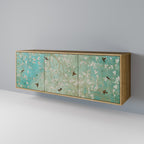 BLOOMING CHARM Sideboard mit 3 Türen in Eiche-Optik