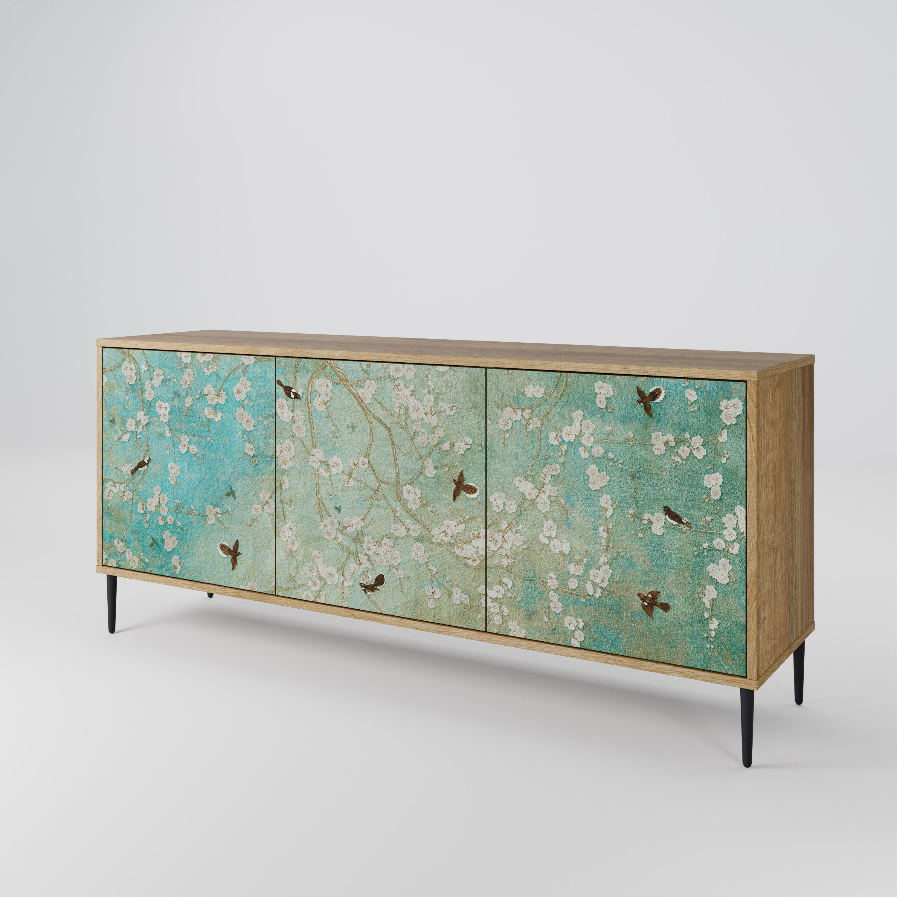 BLOOMING CHARM 3-Door Sideboard