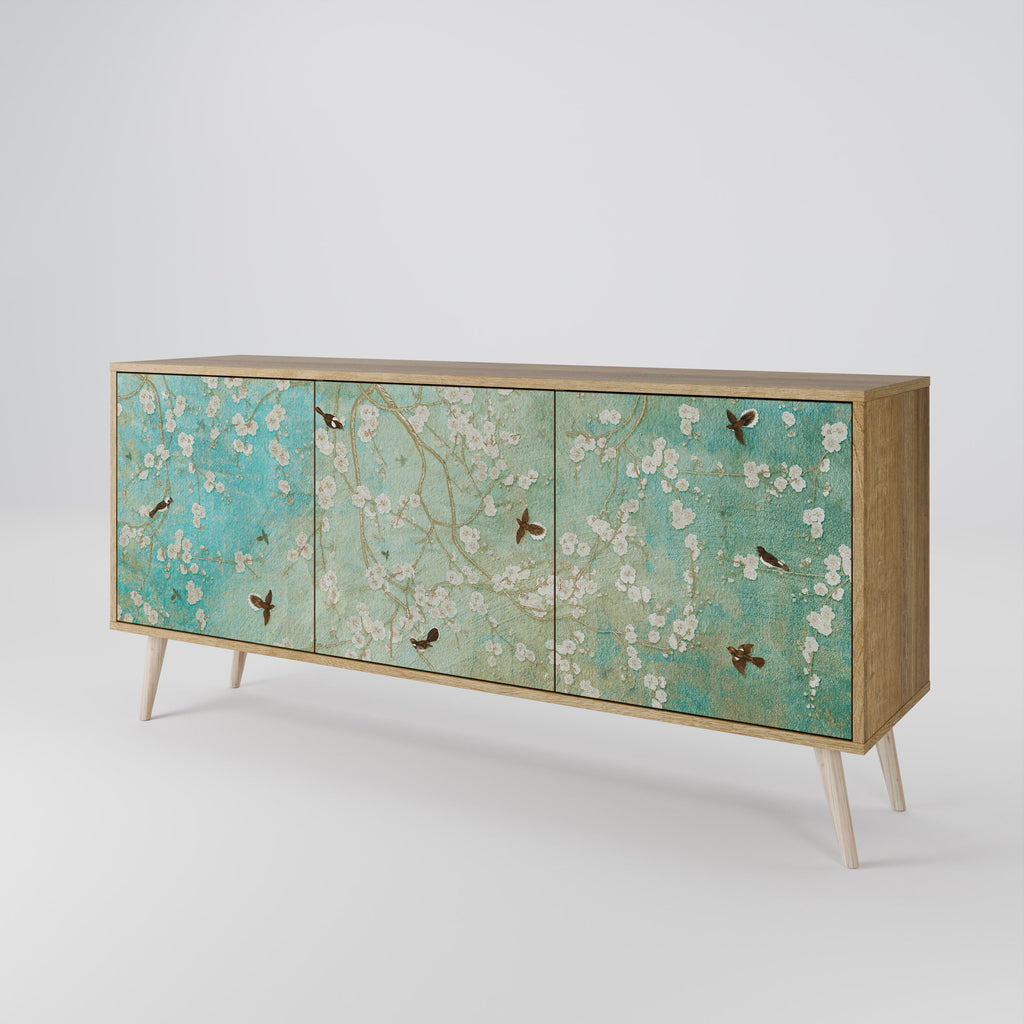 BLOOMING CHARM Sideboard mit 3 Türen in Eiche-Optik