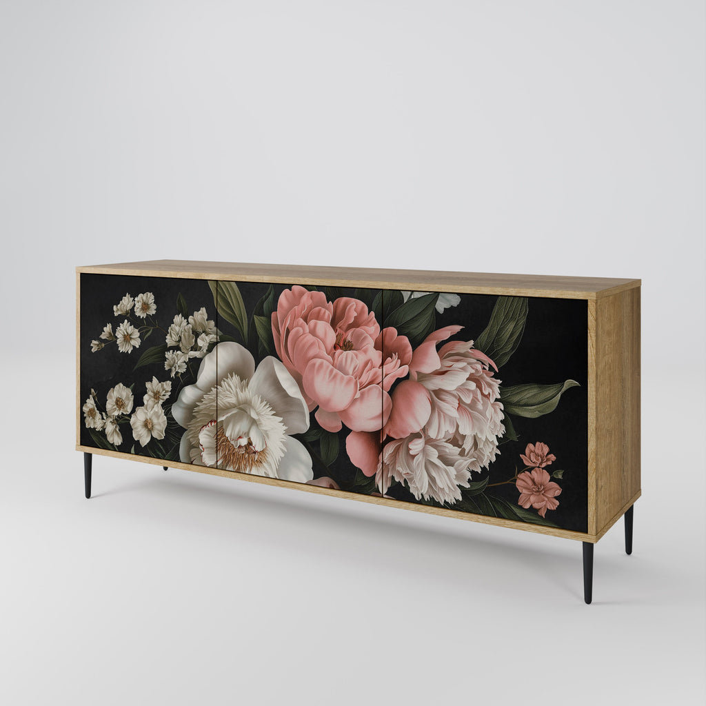 LUSH ELEGANCE 3-Door Sideboard in Oak Effect