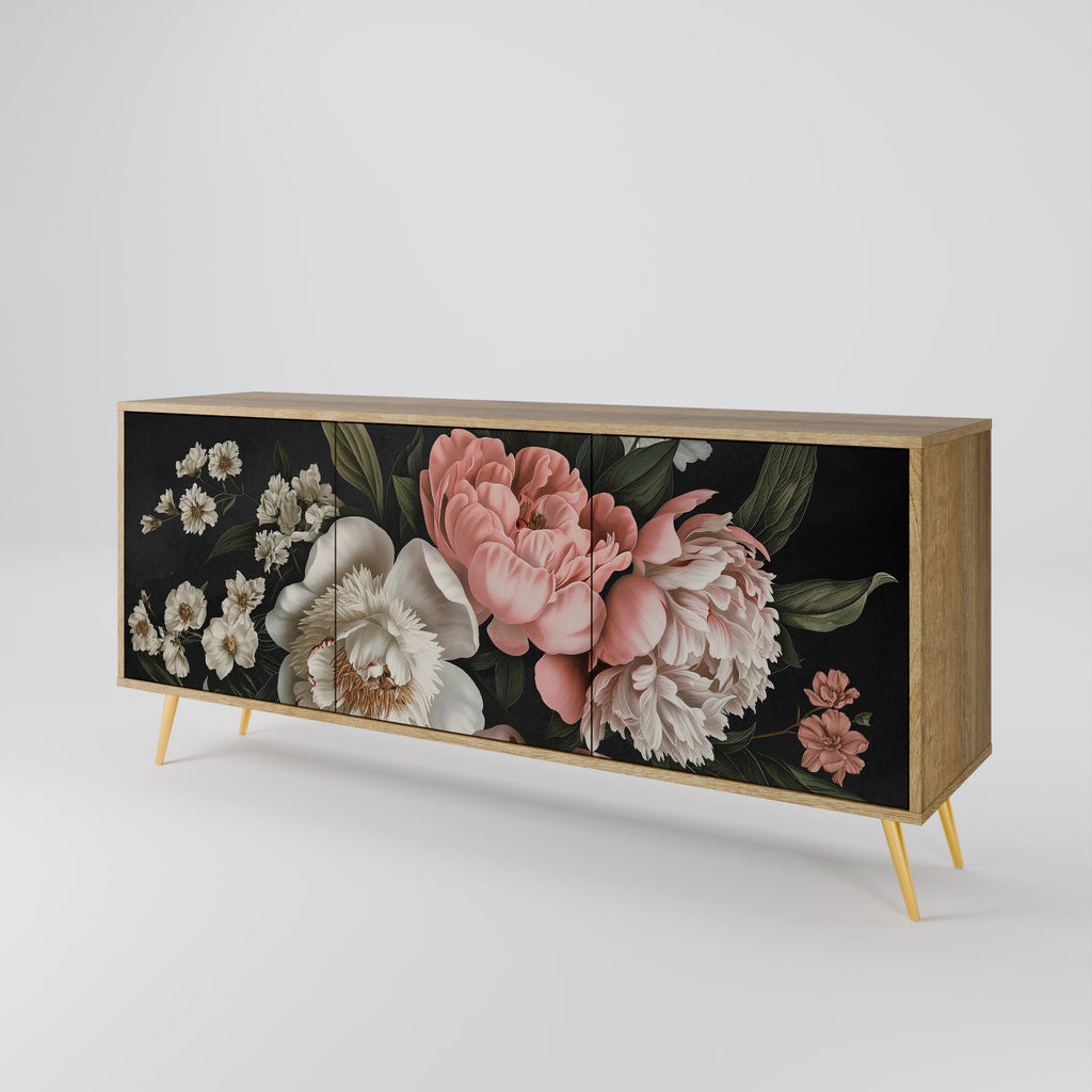 LUSH ELEGANCE 3-Door Sideboard in Oak Effect