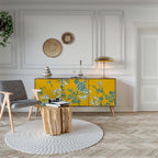 YELLOW CHINOISERIE Sideboard mit 3 Türen in Eiche-Optik
