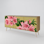 FRAGILE BEAUTY Sideboard mit 3 Türen in Eiche-Optik