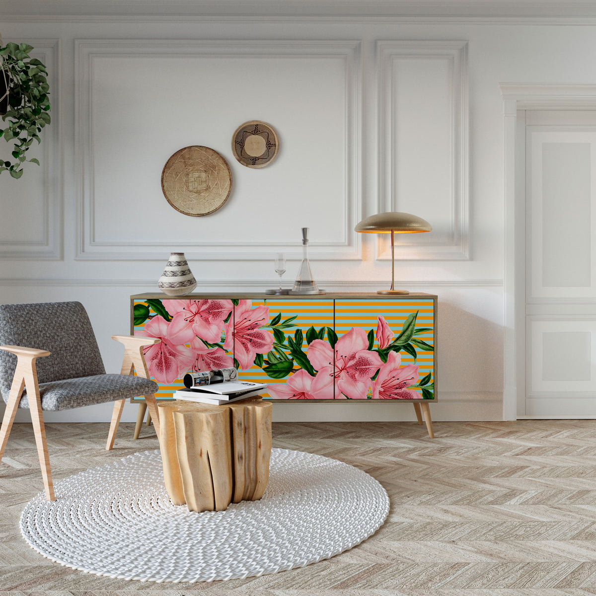 FRAGILE BEAUTY 3-türiges Sideboard