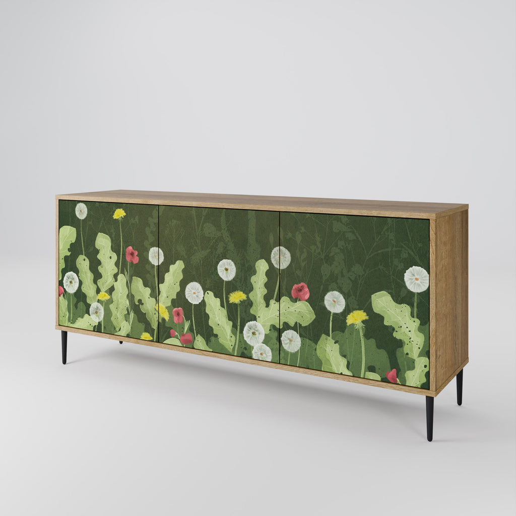DANDELION AMUSE 3-Door Sideboard in Oak Effect