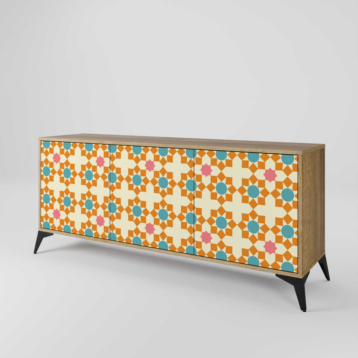 FLORAL DECOR 3-türiges Sideboard