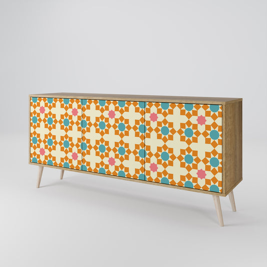 FLORAL DECOR 3-Door Sideboard
