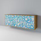 BLOOMY MORNING Sideboard mit 3 Türen in Eiche-Optik