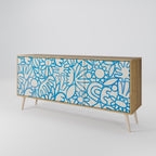 BLOOMY MORNING Sideboard mit 3 Türen in Eiche-Optik