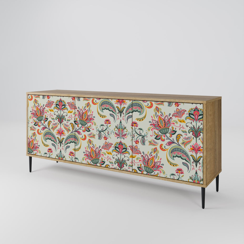 ORGANIC FOLKLORE 3-Door Sideboard in Oak Effect