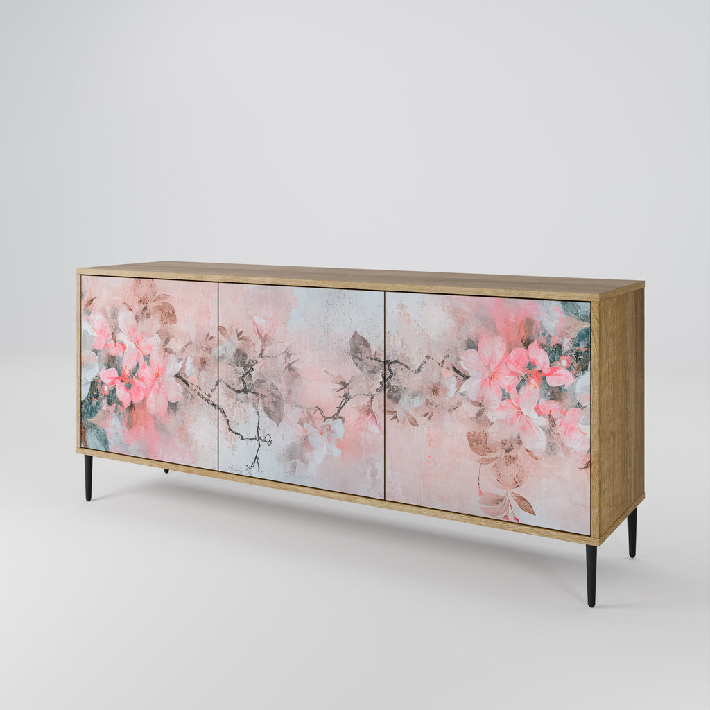 CHERRY BLOSSOM 3-Door Sideboard in Oak Effect