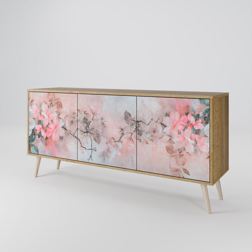 CHERRY BLOSSOM Sideboard mit 3 Türen in Eiche-Optik