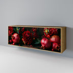 DAHLIAS AND POMEGRANATES 3-Door Sideboard in Oak Effect