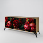 DAHLIAS AND POMEGRANATES 3-Door Sideboard in Oak Effect