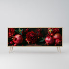 DAHLIAS AND POMEGRANATES 3-Door Sideboard in Oak Effect