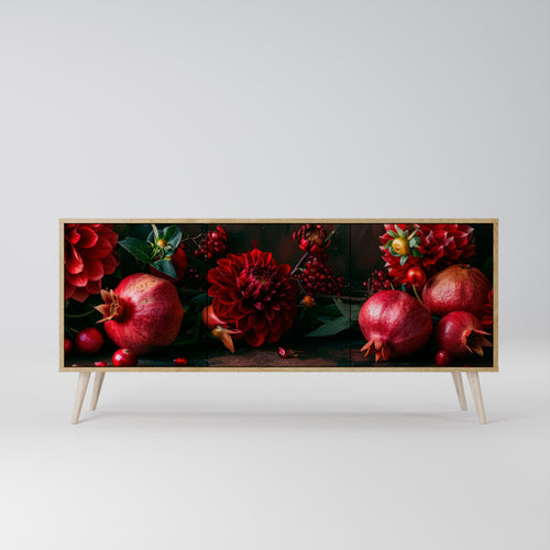 DAHLIAS AND POMEGRANATES 3-türiges Sideboard