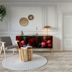 DAHLIAS AND POMEGRANATES 3-Door Sideboard in Oak Effect