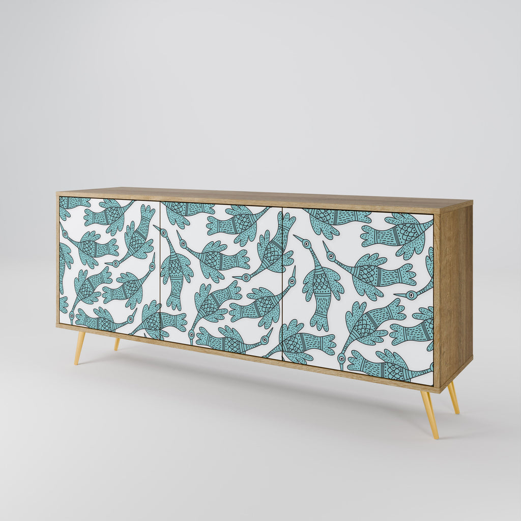WATERSPOUT SONGIBIRD 3-Door Sideboard in Oak Effect
