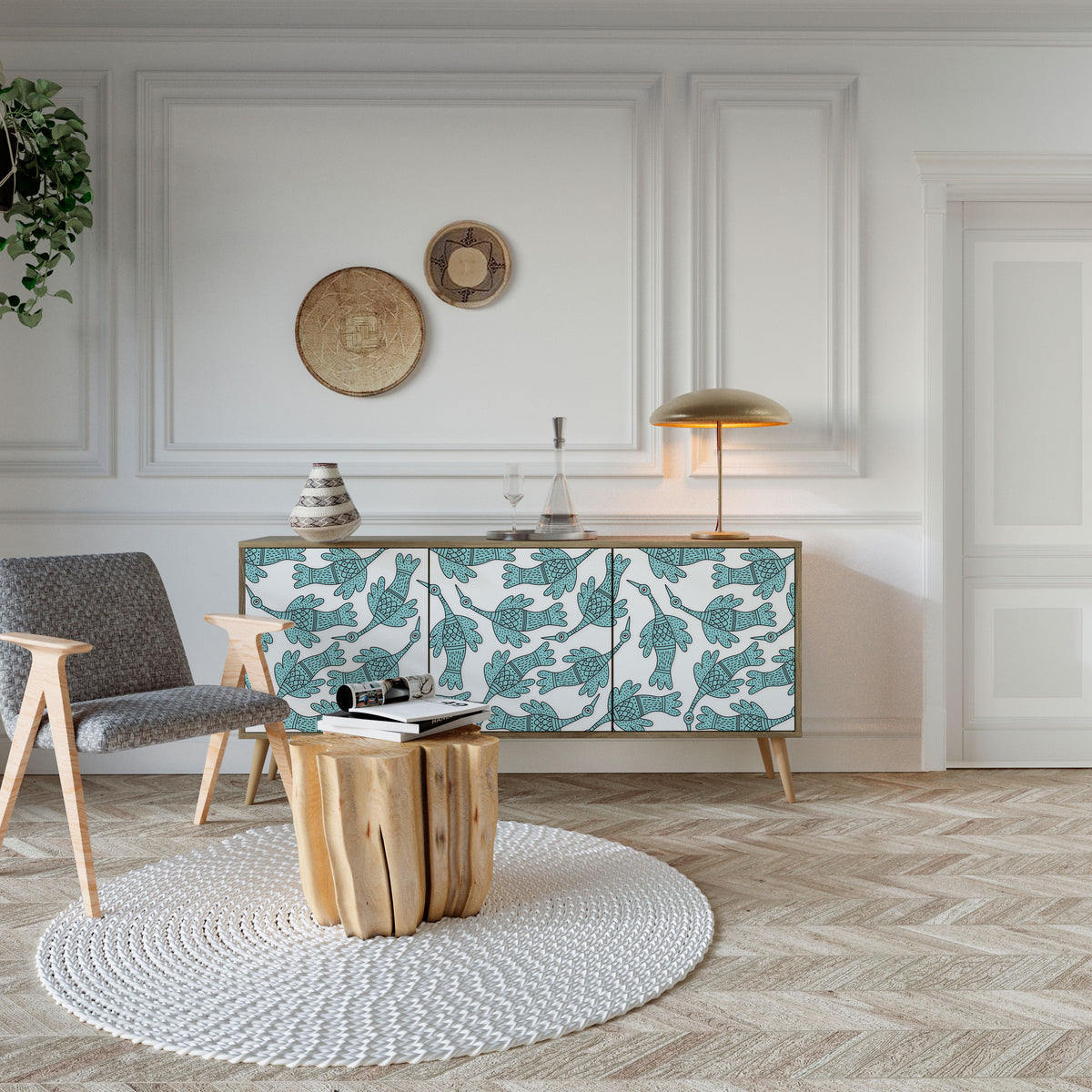 WATERSPOUT SONGIBIRD 3-türiges Sideboard