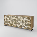 ALMONDINE SONGBIRD Sideboard mit 3 Türen in Eiche-Optik