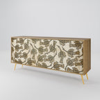 ALMONDINE SONGBIRD Sideboard mit 3 Türen in Eiche-Optik