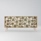 ALMONDINE SONGBIRD Sideboard mit 3 Türen in Eiche-Optik