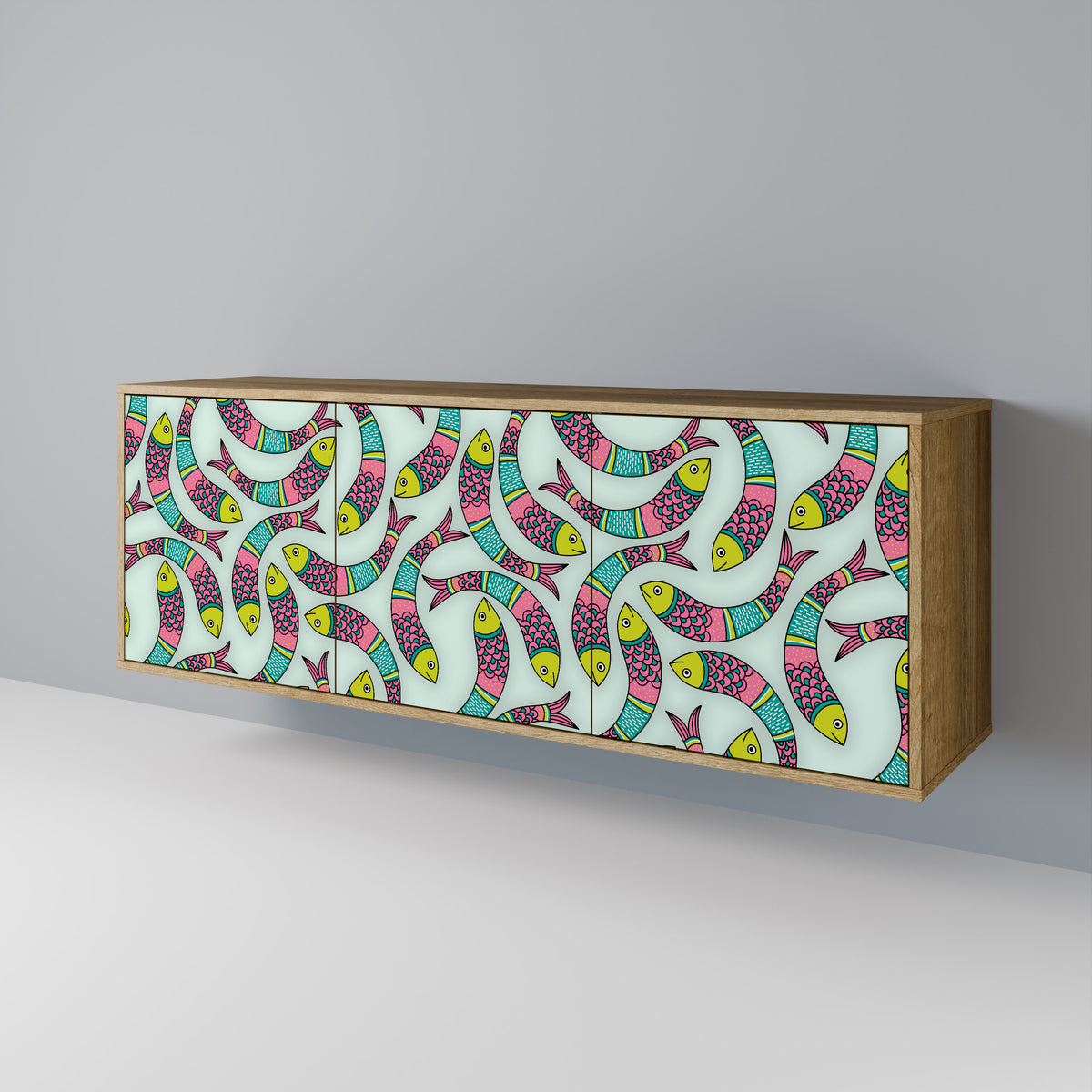 INDIAN FISH 3-türiges Sideboard