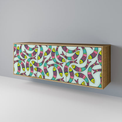 INDIAN FISH 3-türiges Sideboard